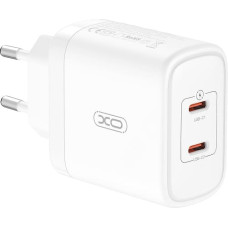 XO wall charger CE08 PD 50W 2x USB-C white