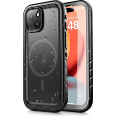 Tech-Protect ShellBox case waterproof IP68 with MagSafe for iPhone 15 - black