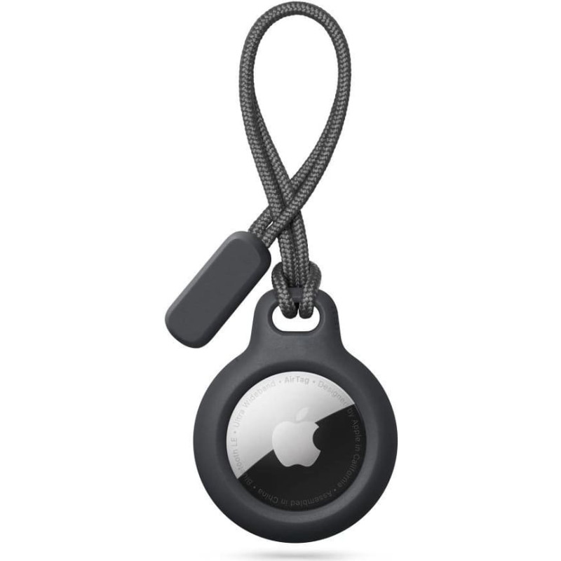 Tech-Protect Rough Chain case for Apple AirTag with pendant - black