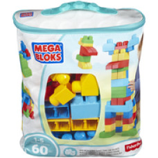 Mega Bloks MBL Blocks 60 pcs. Blue bag First Builders