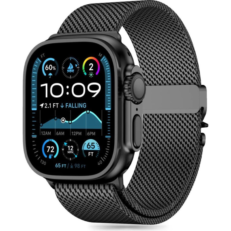 Tech-Protect Milano Strap for Apple Watch 6 | 7 | 8 | 9 | 10 | SE | Ultra 1 | 2 (44 | 45 | 46 | 49 MM) - Black