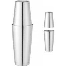 Bar Up 2-daļīgs Bostonas šeikeris dzērieniem un kokteiļiem Tin on Tin 0,8 l - sudrabs