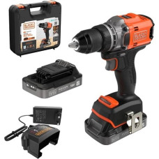 Black&Decker akumulatora urbjmašīna/grieznis, 50Nm, 18V POWERCONNECT, Black+Decker [BLD682D2XK-QW] 2x2.0Ah, koferis