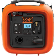 Black&Decker kompresors/sūknis, darbina 12V automašīnas cigarešu aizdedzinātāja ligzda, Black+Decker [ASI400-XJ]