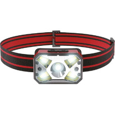 LTC LED headlamp L2 5W + COB 3W, motion sensor, 1200mAh battery, USB charging