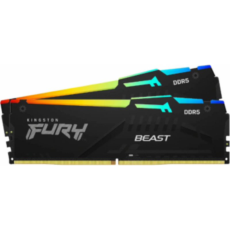 Operatīvā atmiņa Kingston FURY Beast 16GB RGB Black