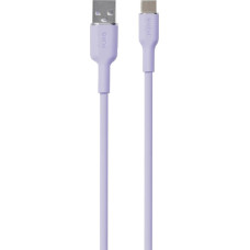 Puro Elektrik Puro Soft USB-A - USB-C Cable 1.5m - Purple