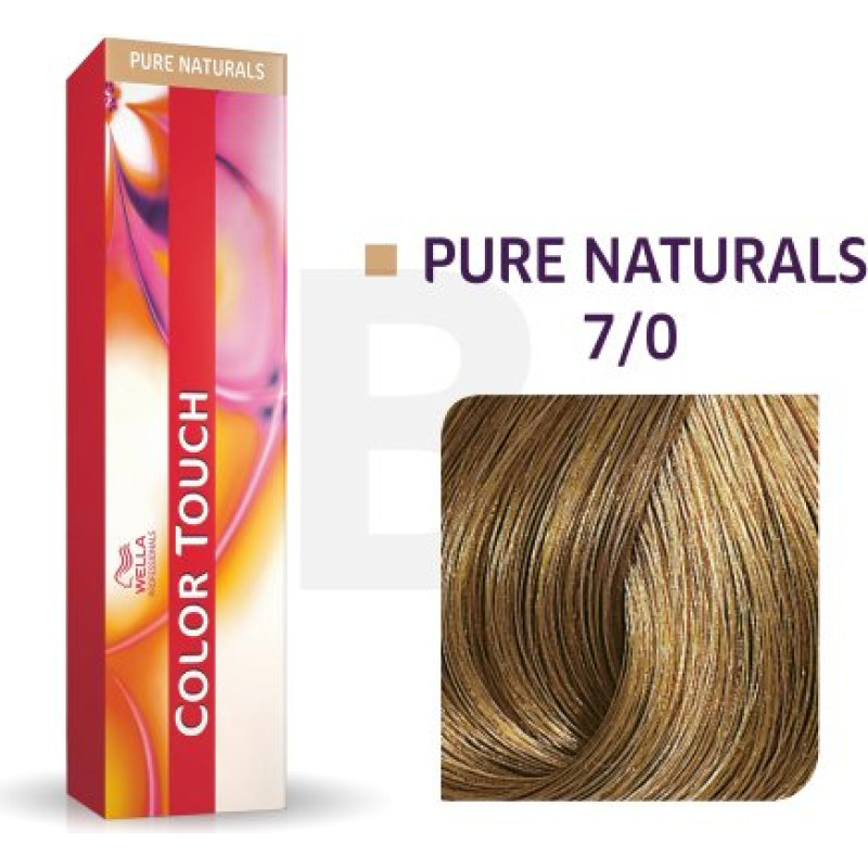 Wella Professionals Color Touch Pure Naturals profesionālā demi-permanentā matu krāsa ar daudzdimensiju efektu 7|0 60 ml