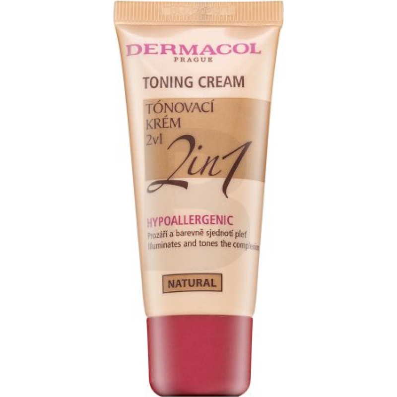 Dermacol tonizējošais krēms 2in1 - dabīgs 30 ml