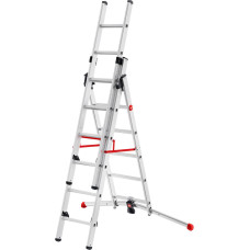 Hailo Kāpnes kombinējamās S100 Hailo ProfiLOT | alumīnija | 2x6+1x5 pakāpieni