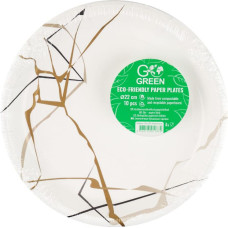 Gogreen Ekoloģiski papīra šķīvji Marble Go Green Ø22cm 10 gab.| 0,11kg