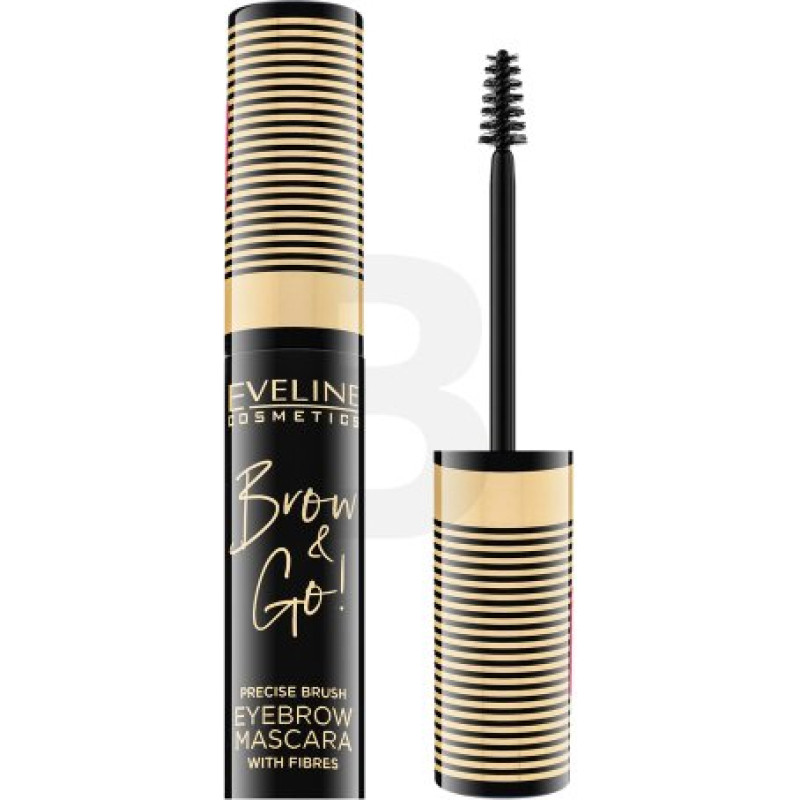 Eveline uzacu tuša uzacu želeja 02 Dark Brown 6 ml