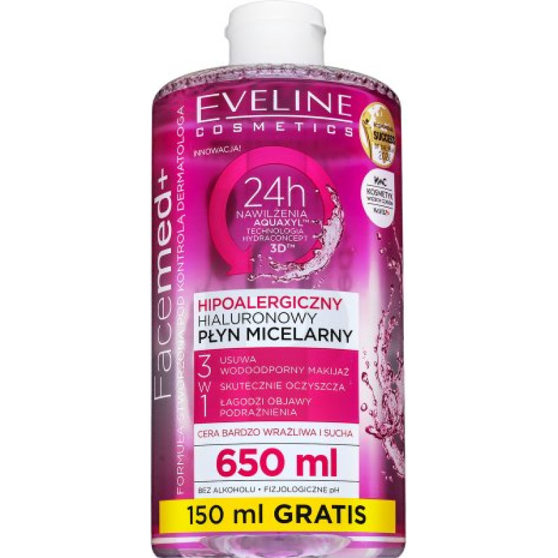 Eveline FaceMed+ attīrošs micelārais ūdens 650 ml