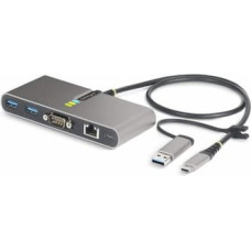 Startech .com 2-Port USB-C|USB-A Hub with GbE and RS232 Serial, 2x USB-A - hub - 2 ports