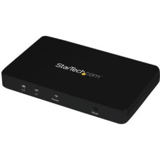 Startech .com HDMI Splitter 1 In 2 Out - 4k 30Hz - 2 Port - Aluminum - HDMI Multi Port - HDMI Audio Splitter (ST122HD4K) - video|audio switch - 2 ports