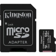 Kingston Canvas Select Plus - flash memory card - 64 GB - microSDXC UHS-I