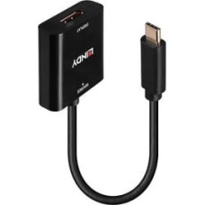 Lindy - video adapter - 24 pin USB-C to DisplayPort - 21 cm