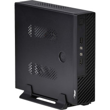 Case mini ITX Akyga AK-100-01BK 2x USB 2.0 black with PSU 60W