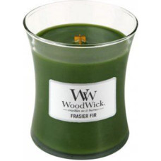 Woodwick Frasier Fir scented candle with wooden wick 275 g