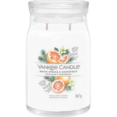 Yankee Candle White Spruce & Grapefruit signature candle 567 g