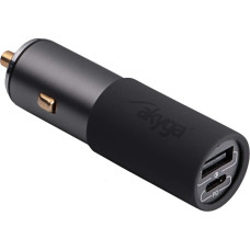 Car charger 12|24V Akyga AK-CH-26 100W USB-A + USB-C PD Quick Charge 3.0 5-20V | 1.5-5A grey