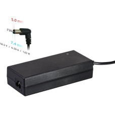 Notebook power supply Akyga AK-ND-46 18.5V | 6.5A 120W 7.4 x 5.0 mm + pin HP 1.2m