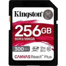 Kingston Canvas React Plus - flash memory card - 256 GB - SDXC UHS-II