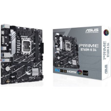 ASUS Mainboard PRIME B760M-K D4 - micro ATX - Socket LGA1700 - Intel B760