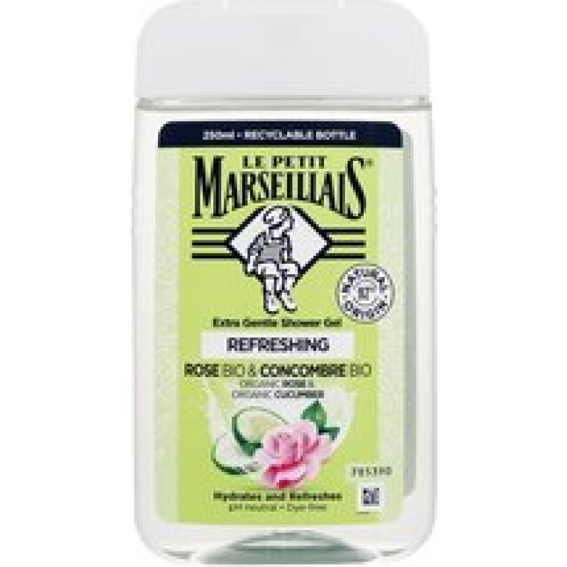 Le Petit Marseillais Extra Gentle Shower Gel Bio Rose & Bio Cucumber
