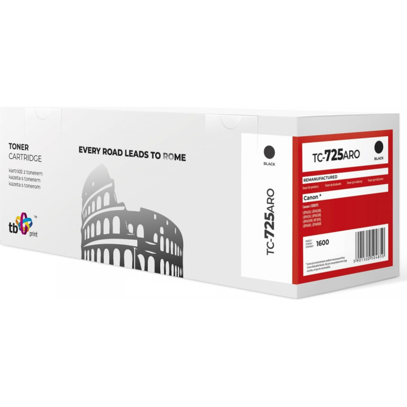 Tb Print Toner for Canon MF3010| LPB6000 reman. TC-725ARO