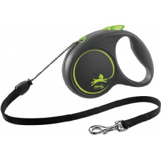 Trixie Inerces pavada suņiem – Trixie Flexi BLACK DESIGN, cord leash, S: 5 m, green