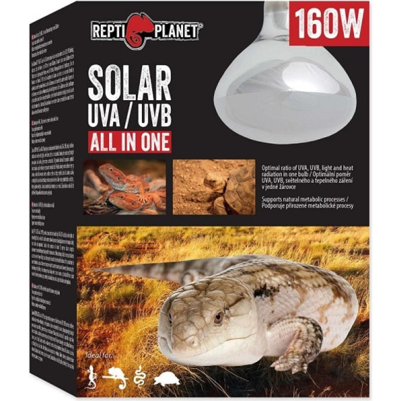 Repti Planet Apgaismojums terārijam : Repti Planet Bulb Solar UVA & UVB 160W