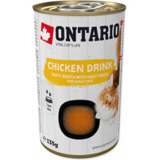 Ontario Konservi, zupa kaķiem - Ontario Drink Adult Chicken, 135 g