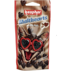 Beaphar Vitamīnizēta papildbarība : Beaphar Malt Hearts, 150gab.