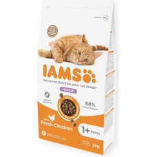 Iams Sausā barība kaķiem - IAMS CAT ADULT HAIRBALL CHICKEN, 2 kg