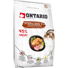 Ontario Sausā barība kaķiem - Ontario Cat Sterilised 7+. 400 gr