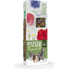 Witte Molen Papildbarība grauzējiem : Witte Molen Puur PAUZE gourmet treat sticks Chamomile|Koreander for Rabbits and Rodents,110g|2 gab.
