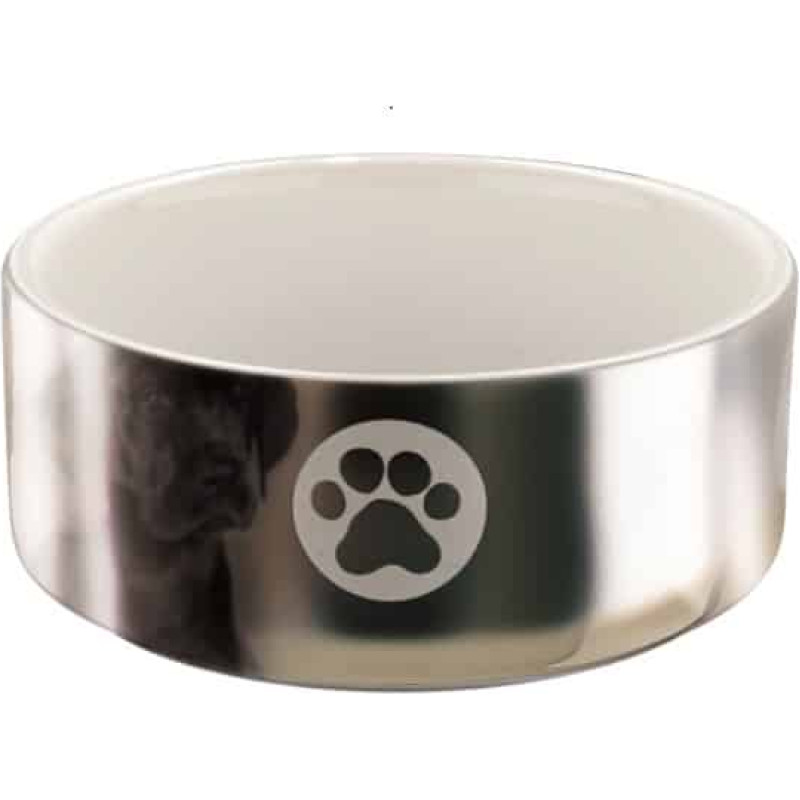 Trixie Bļoda dzīvniekiem, keramika - Trixie Bowl, paw, ceramic, 0.8 l|ø 15 cm