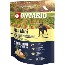 Ontario Sausa barība suņiem - Ontario Dog Adult Mini Chicken and Potatoes, 0,75kg