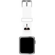 Karl Lagerfeld Karl Head Watch Strap for Apple Watch 38|40mm White