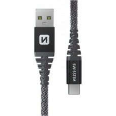 Swissten Kevlar Kabelis USB | USB-C | 1.5m | 60w