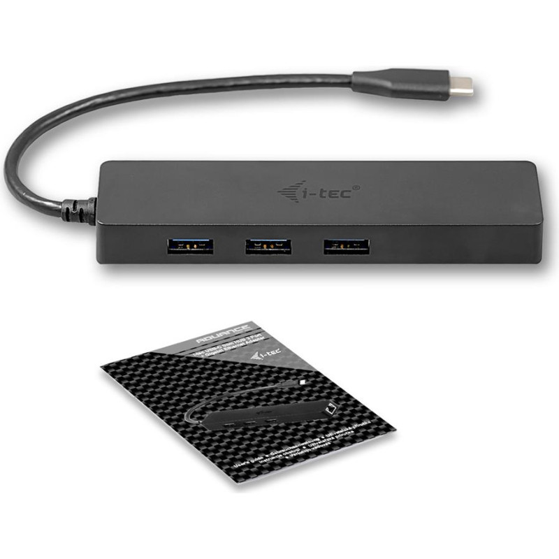 I-Tec USB C Slim 3-port HUB Gigabit Ethernet USB 3.0 to RJ-45 3x USB 3.0