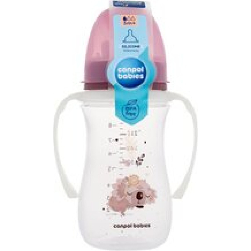 Canpol Babies Sleepy Koala Easy Start Anti-Colic Bottle Pink - Kojenecká lahev 240 ml