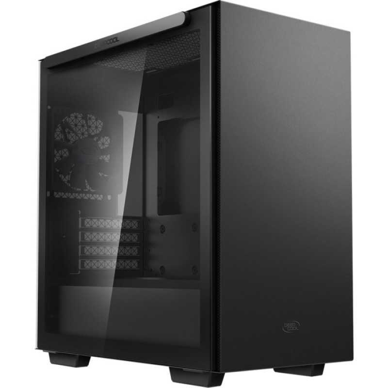 Deepcool MACUBE 110 Black  mATX  4  USB3.0x2; Audiox1  ABS+SPCC+Tempered Glass  1 times 120mm DC fan