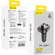 Blavec FM Transmitter Flash TR-03 MP3, Bluetooth - 2xUSB + Type C - PD 30W QC3.0 18W (TFMFTR03-B) black