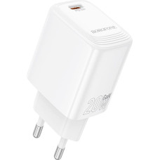 Borofone Wall charger BN26 Fuente - Type C - PD 20W white