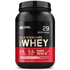 Optimum Nutrition Gold Standard 100% Whey sūkalu proteīns - Zemeņu krēms 900 g