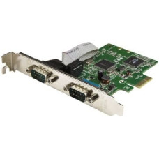 Startech .com 2-Port PCI Express Serial Card with 16C1050 UART - RS232 Low Profile Serial Card - PCI Serial Card (PEX2S1050) - serial adapter - PCIe - RS-232 x 2