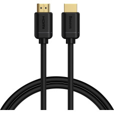 Baseus HDMI 2.0 4K 60 Hz 3D HDR 18 Gbps kabelis 1 m melns