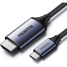 Ugreen Kabeļa adapteris USB-C — HDMI 2.1 8K 60Hz 1,5 m pelēks